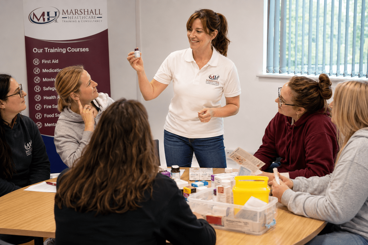 Carers attending medication training