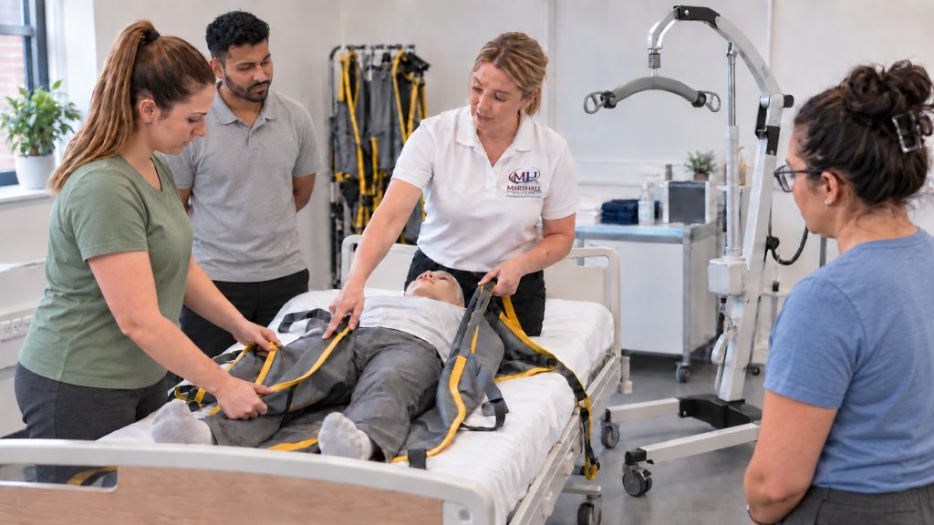 carers learning moving and handling training